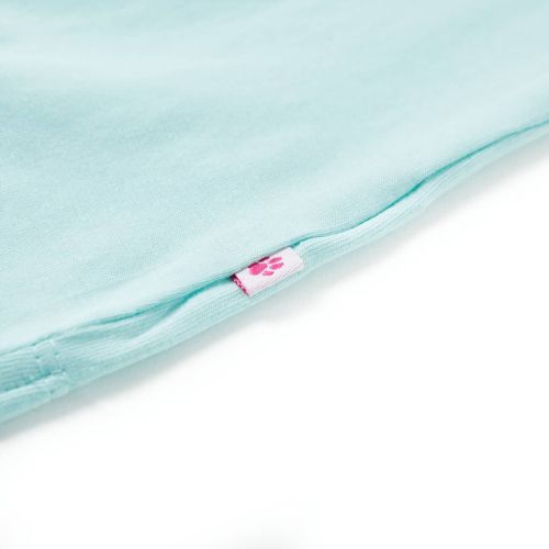 Детска тениска, светла аква, 128