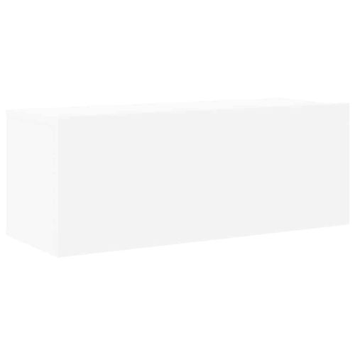 Комплект ТВ шкафове от 6 части, бял, инженерно дърво