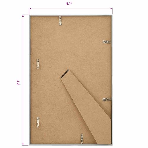 Фоторамки за колаж 3 бр за маса сребристи 13x18 см МДФ