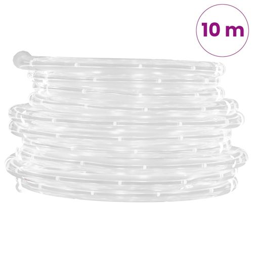 Светещ маркуч с 240 светодиода студено бяло 10 м PVC