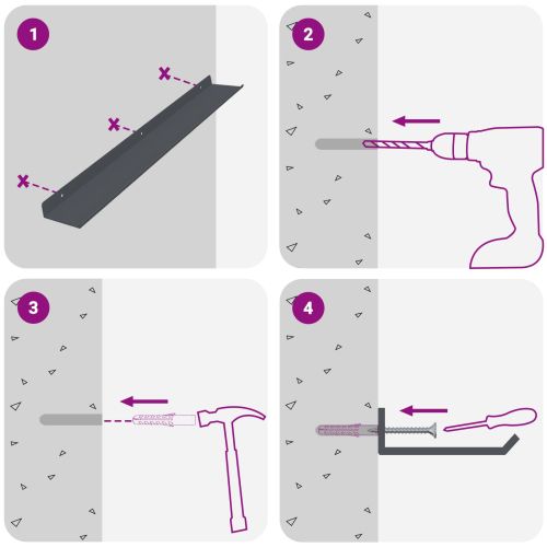 Плаващ рафт 2 pcs Антрацит 60 x 8,5 x 2,5 см Стомана