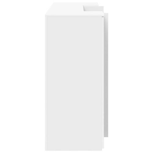 Рецепционно бюро, бяло, 180x50x103,5 см, инженерно дърво