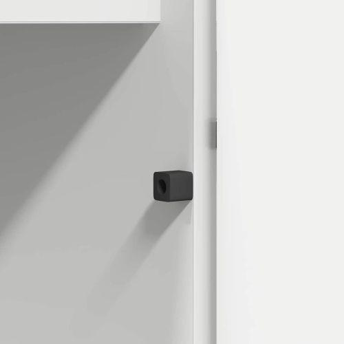 ТВ шкаф с LED Бяло 180 x 38 x 49 см Инженерно дърво