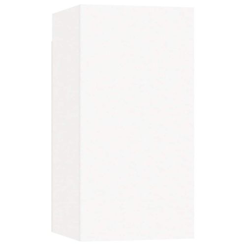 ТВ шкафове, 2 бр, бели, 30,5x30x60 см, инженерно дърво