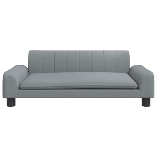 Кучешко легло светлосиво 90x53x30 см текстил