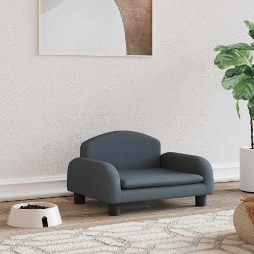 Кучешко легло кучешкосиво 50x40x30 см текстил