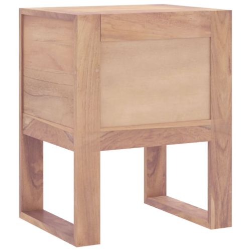 Нощно шкафче, 40x30x50 см, тиково дърво масив