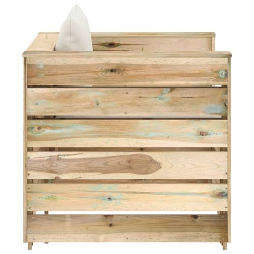 Градински комплект 2 части възглавници зелена импрегнация