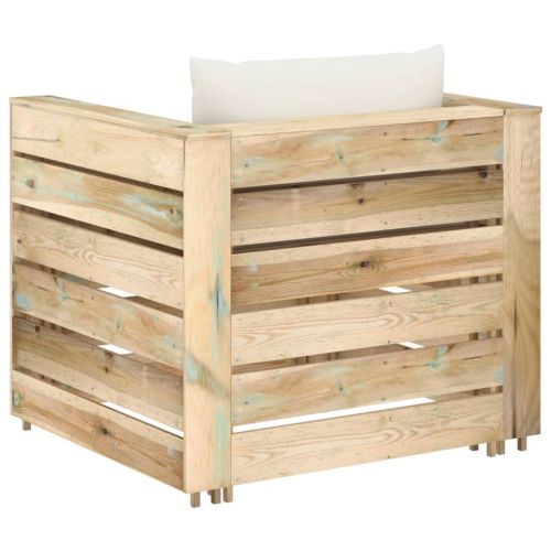 Градински комплект 2 части възглавници зелена импрегнация