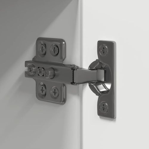 Комплект ТВ шкафове от 10 части, бял, инженерно дърво