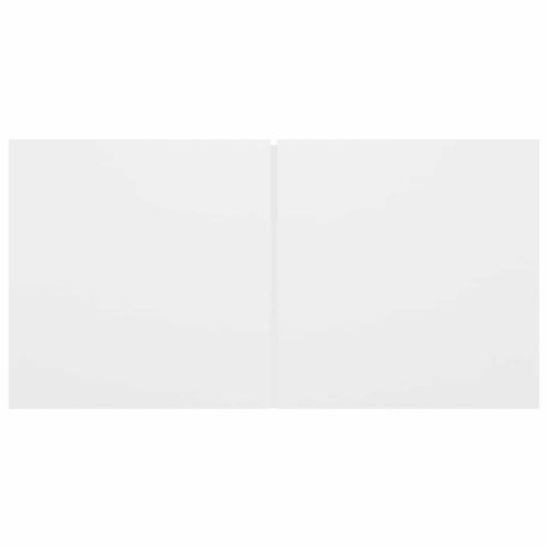 Комплект ТВ шкафове от 10 части, бял, инженерно дърво