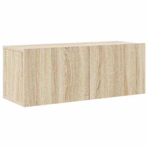 Комплект ТВ шкафове от 8 части, дъб сонома, инженерно дърво