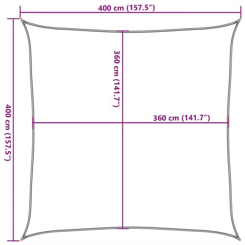 Платно-сенник, 160 г/м², таупе, 4x4 м, HDPE