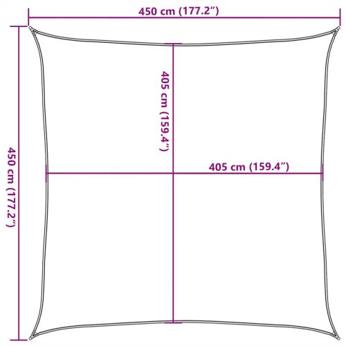 Платно-сенник, 160 г/м², таупе, 4,5x4,5 м, HDPE