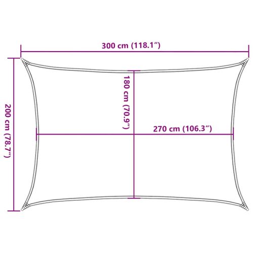 Платно-сенник, 160 г/м², таупе, 2x3 м, HDPE