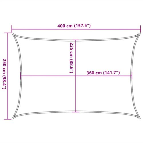 Платно-сенник, 160 г/м², таупе, 2,5x4 м, HDPE