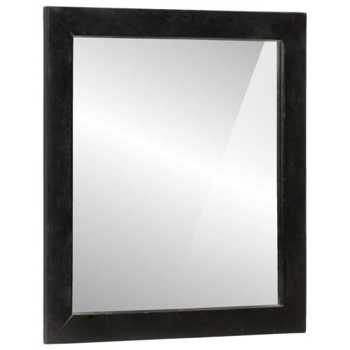 Комплект мебели за баня, 2 части, желязо и масивно манго