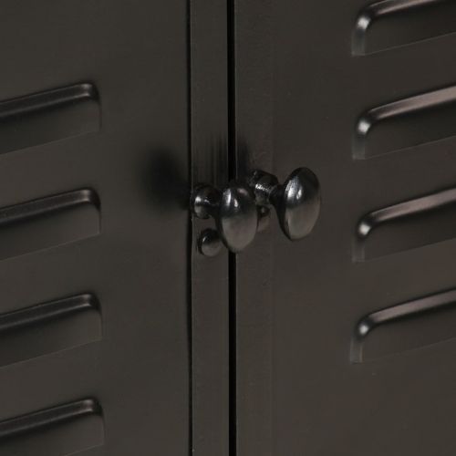 Комплект мебели за баня, 2 части, желязо и масивно манго