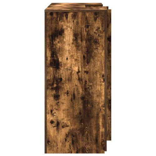 Приемно бюро, опушен дъб, 135x50x103,5 см, инженерно дърво