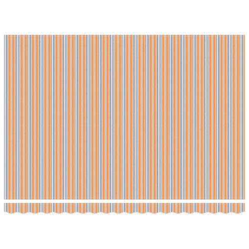 Сгъваем навес Многоцветен 450 × 350 cm Текстил и стомана