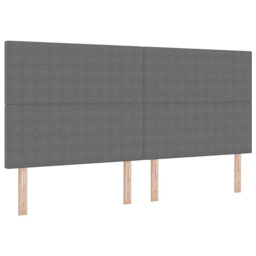 Легло с пружинирана основа Светлосив и бял 200 x 200 cm