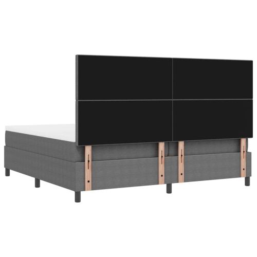 Легло с пружинирана основа Светлосив и бял 200 x 200 cm