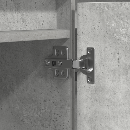 ТВ шкаф Циментено сиво 180 x 38 x 49 см Инженерно дърво