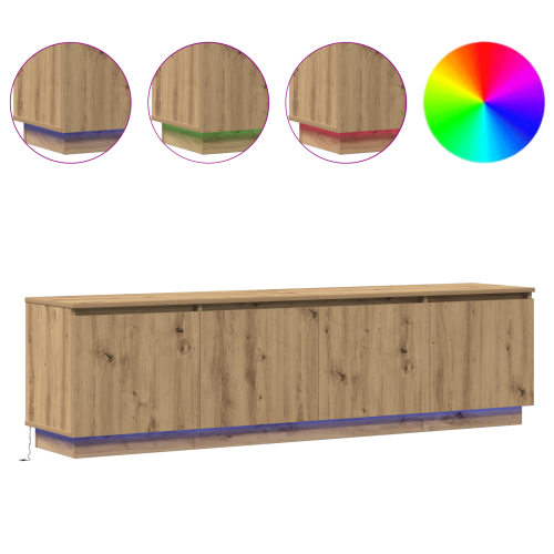 ТВ шкаф Дъб 180 x 38 x 49 см Инженерно дърво