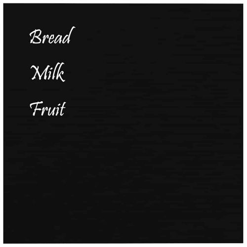 Магнитна дъска за стена, черна, 40x40 см, закалено стъкло