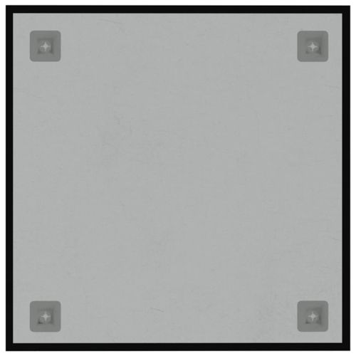 Магнитна дъска за стена, черна, 40x40 см, закалено стъкло