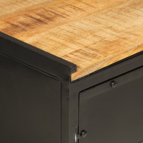 Шкаф за баня за мивка 55x35x60 см масивно мангово дърво