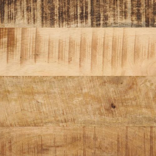 Шкаф за баня за мивка 55x35x60 см мангово дърво масив и желязо