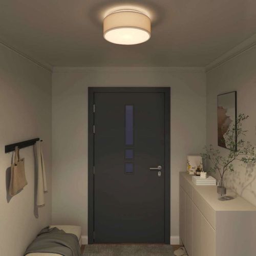 Таванна лампа с прожектори Таупе 38 x 38 x 13,5 см текстил