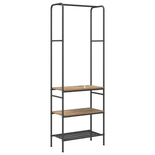 Държач за дрехи с рафт Дъб 60 x 30 x 171 см Инженерно дърво