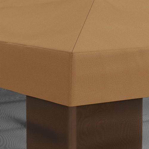 Покривало за беседка с стени Бежово 600,5 x 300,5 см Полиестер