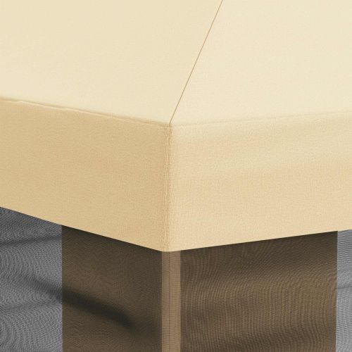 Покривало за беседка с стени Кремаво 600,5 x 300,5 см Полиестер