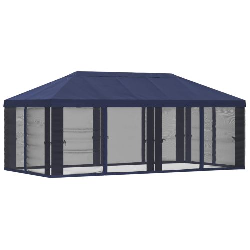 Покривало за беседка с стени Синьо 600,5 x 300,5 см Полиестер