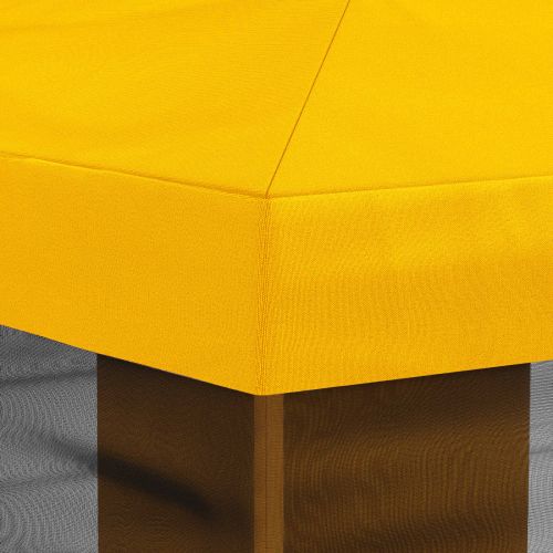 Покривало за беседка с стени Жълто 600,5 x 300,5 см Полиестер