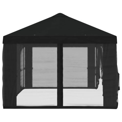 Покривало за беседка с стени Черно 600,5 x 300,5 см Полиестер