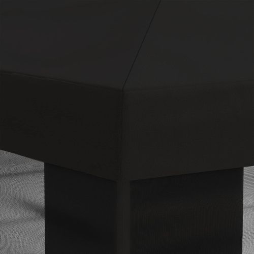 Покривало за беседка с стени Черно 600,5 x 300,5 см Полиестер