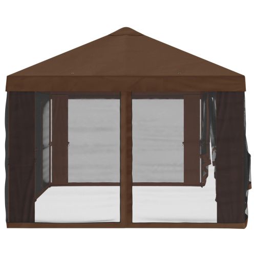 Покривало за беседка с стени Кафяво 600,5 x 300,5 см Полиестер