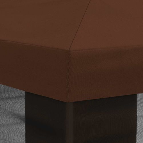 Покривало за беседка с стени Кафяво 600,5 x 300,5 см Полиестер