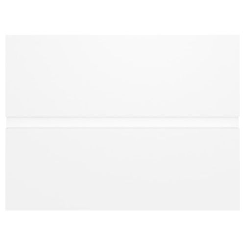 Шкаф за баня с вградена мивка, бял, инженерно дърво