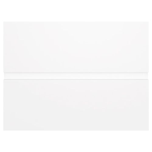 Шкаф за баня с вградена мивка, бял, инженерно дърво