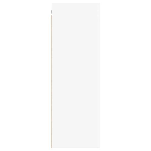 ТВ шкафове, 2 бр, бели, 30,5x30x90 см, инженерно дърво