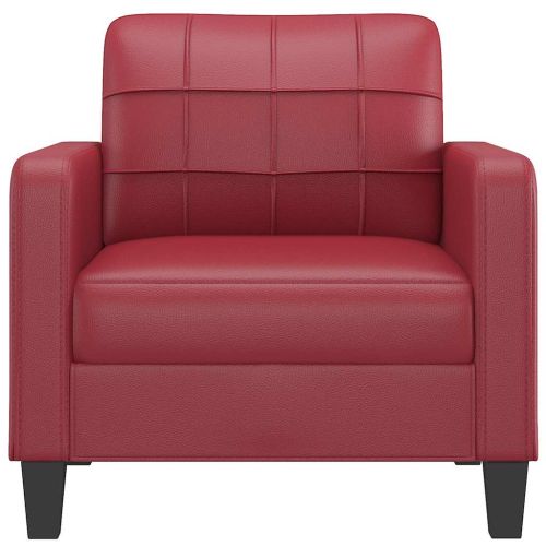 Стол кресло, виненочервен, 60 см, изкуствена кожа