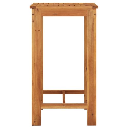 Градински бар комплект, 3 части, сив, акация масив и полиратан