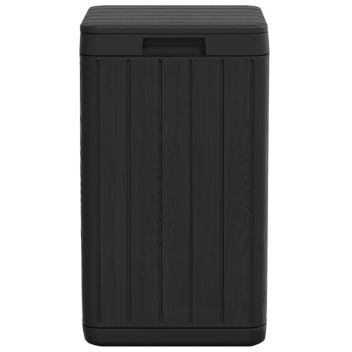 Външен кош за боклук, антрацит, 38x38x65 см, PP