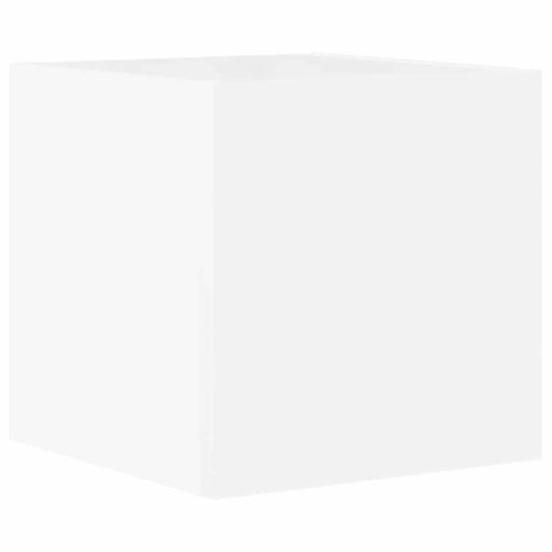 Комплект ТВ шкафове от 5 части инженерно дърво Бял гланц