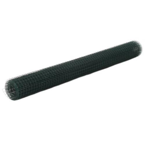 Кокошкарска мрежа, с PVC покритие, 25x1,5 м, зелена